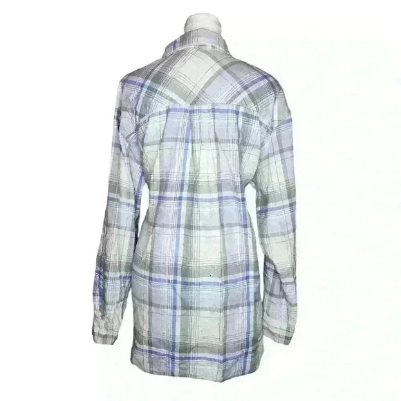 LOFT women's 100% cotton long sleeve button down shirt size large - Picture 2 of 7